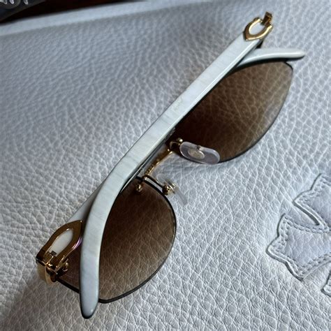 cartier rimless eyeglasses replica|cartier white buff sunglasses.